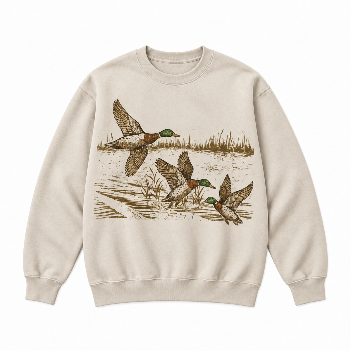 Vintage Mallard Duck Hunting Graphic Apparel