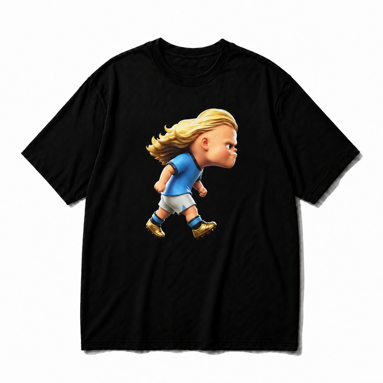 FUNNY HAALAND FOOTBALL VIKING ANIME GRAPHIC T-SHIRT