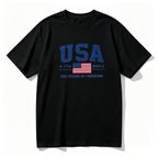 USA 250TH ANNIVERSARY 1776–2026 PATRIOTIC GRAPHIC T-SHIRT