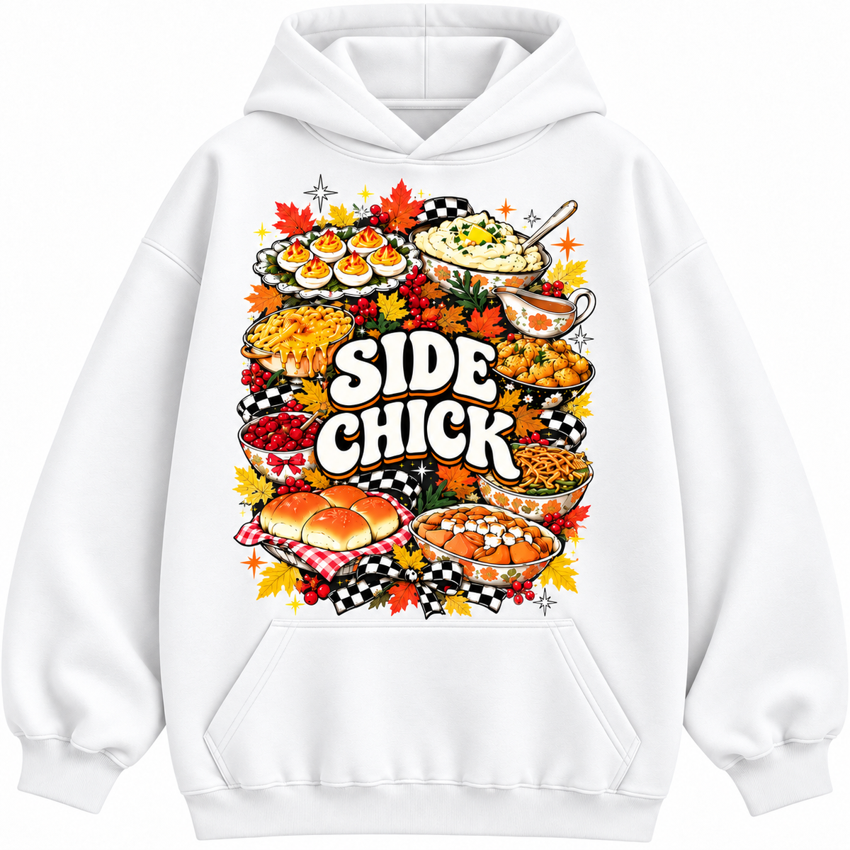 Side Chick Thanksgiving Funny Food Graphic Apparel