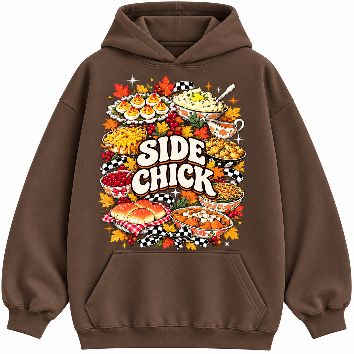 Side Chick Thanksgiving Funny Food Graphic Apparel