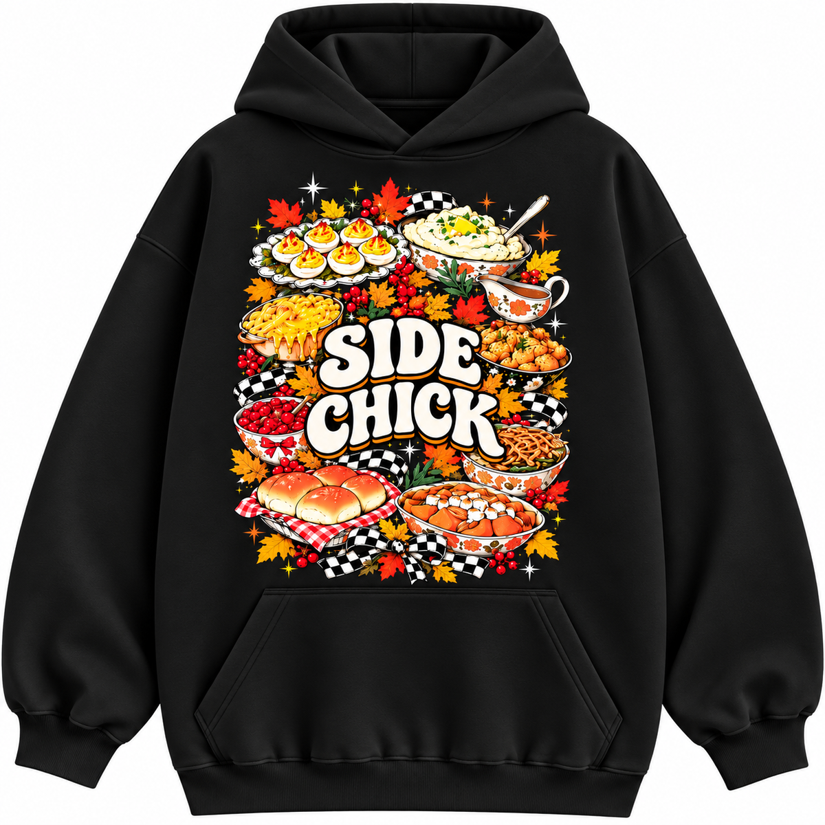 Side Chick Thanksgiving Funny Food Graphic Apparel