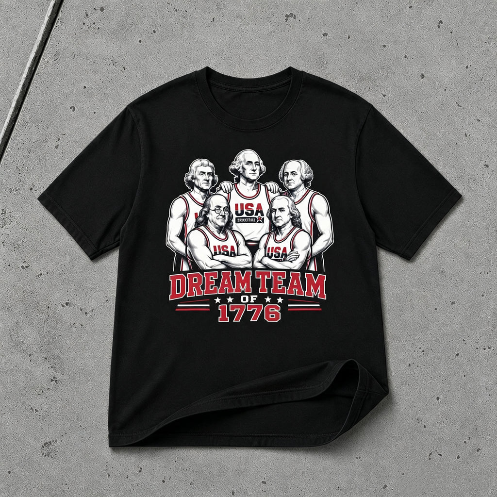 America's 250th anniversary Dream Team 1776 patriotic graphic T-shirt