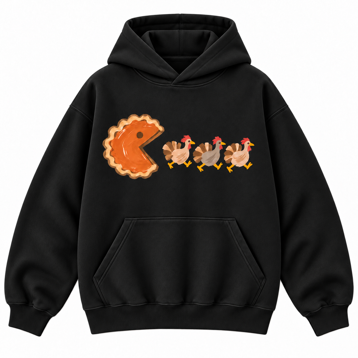 Pumpkin Pie Turkey Chase Thanksgiving Graphic Apparel