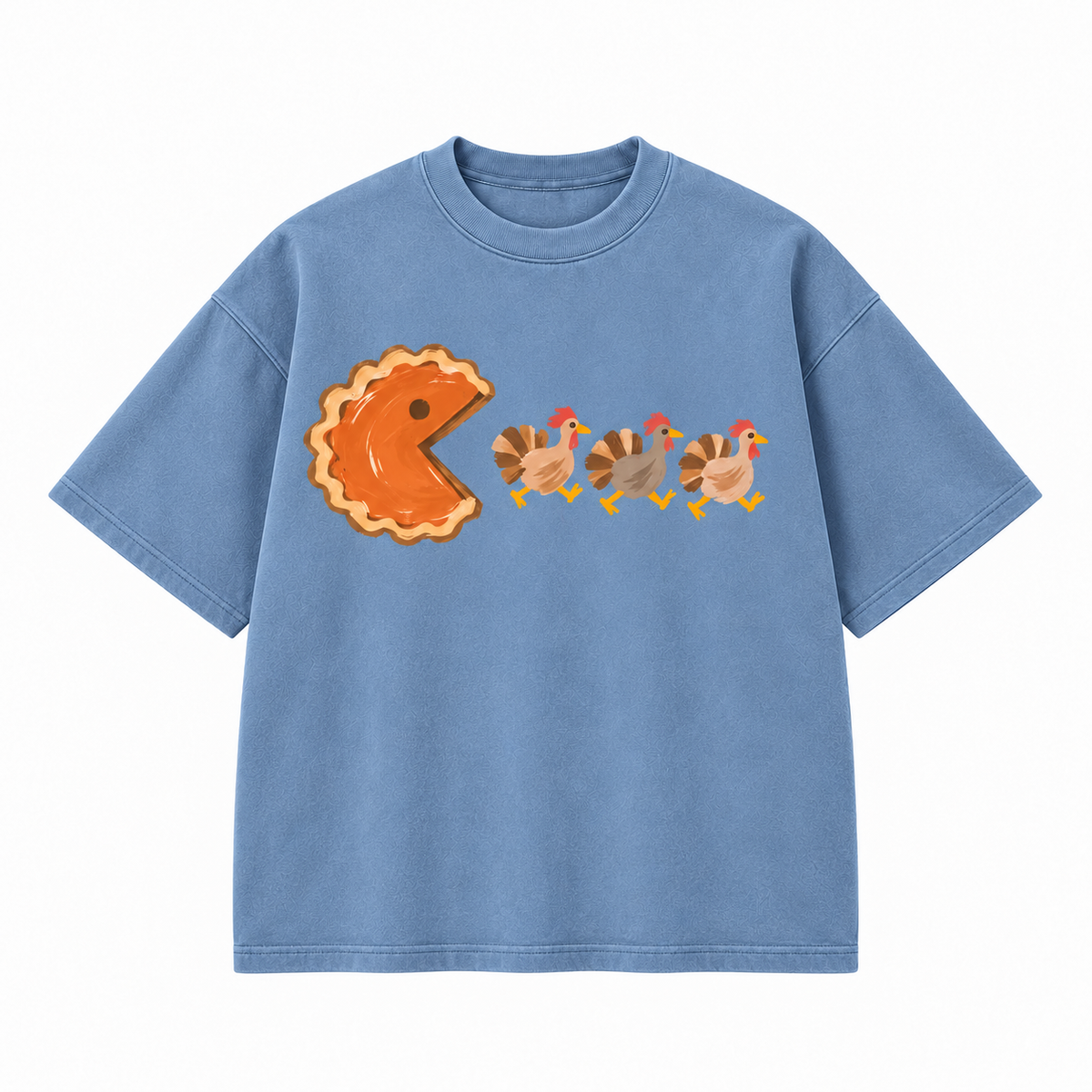 Pumpkin Pie Turkey Chase Thanksgiving Graphic Apparel