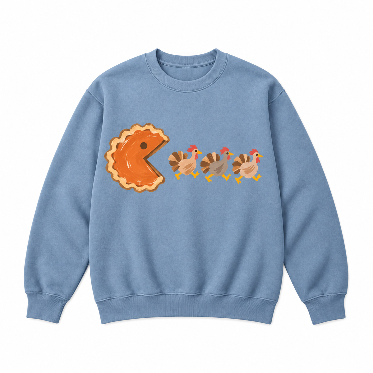 Pumpkin Pie Turkey Chase Thanksgiving Graphic Apparel