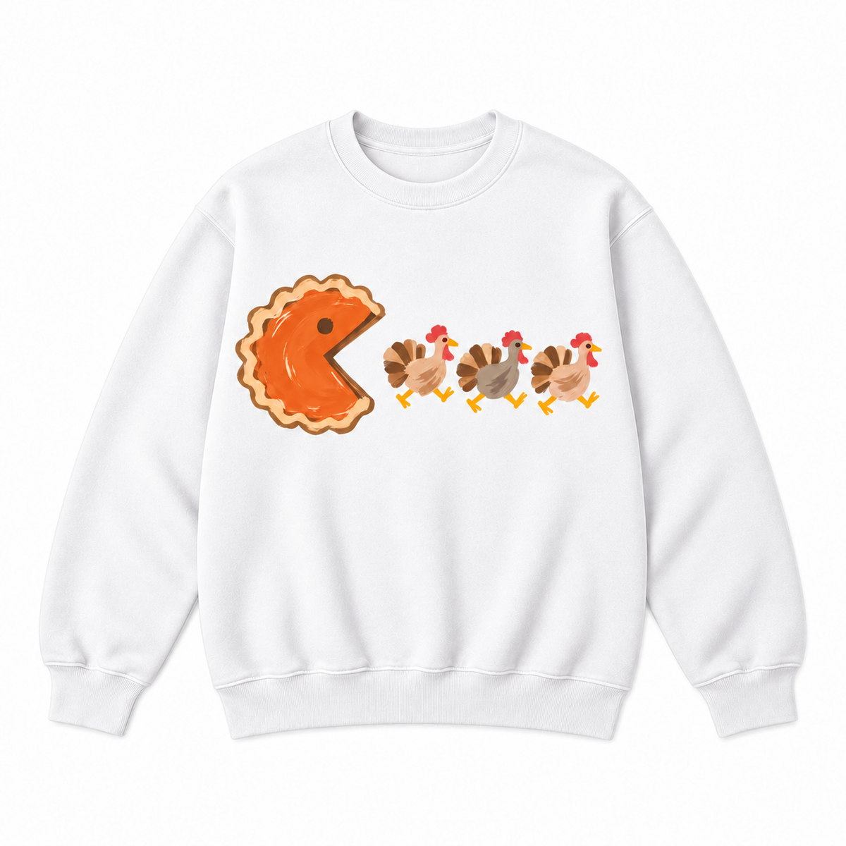 Pumpkin Pie Turkey Chase Thanksgiving Graphic Apparel