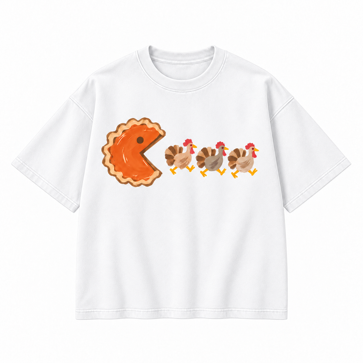 Pumpkin Pie Turkey Chase Thanksgiving Graphic Apparel