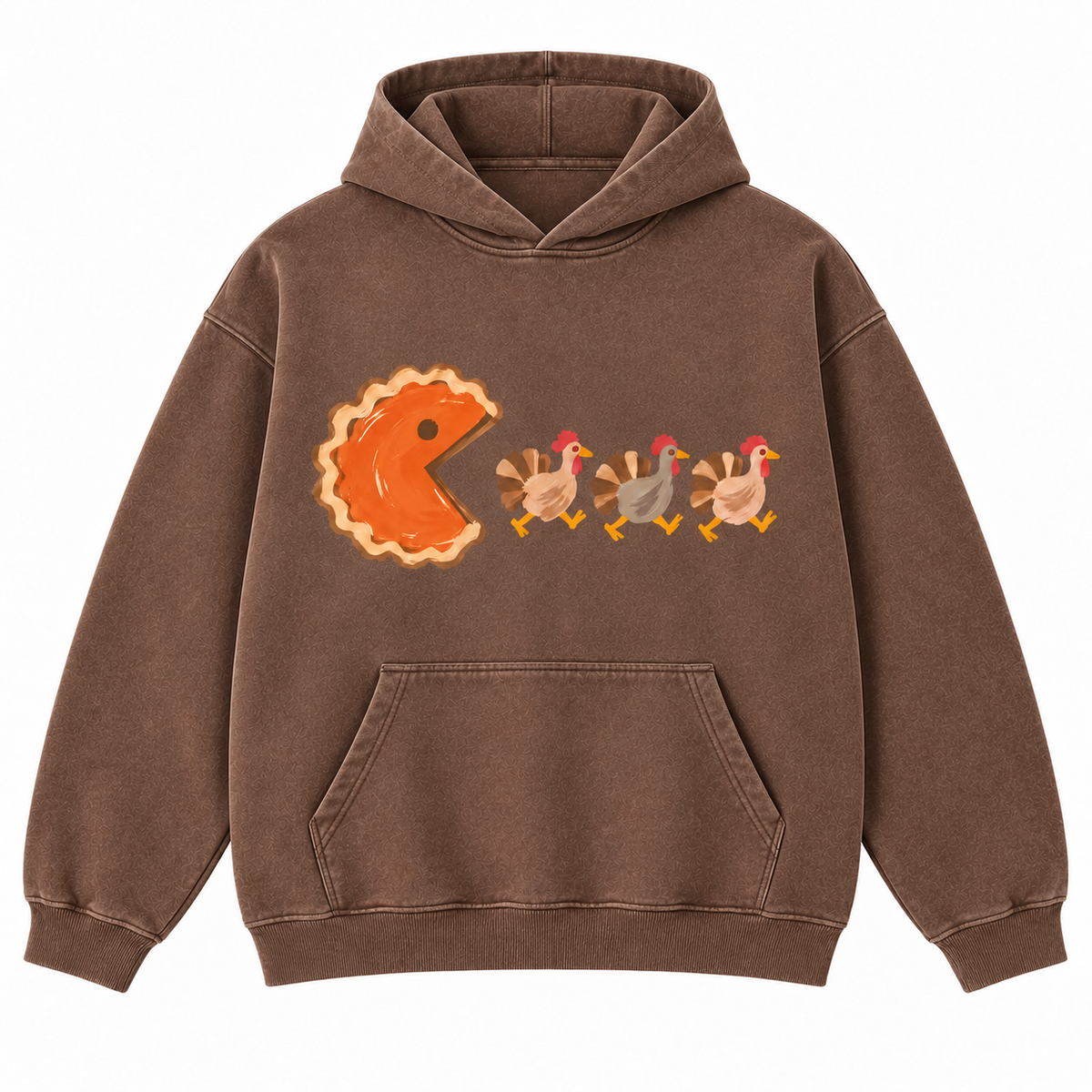 Pumpkin Pie Turkey Chase Thanksgiving Graphic Apparel