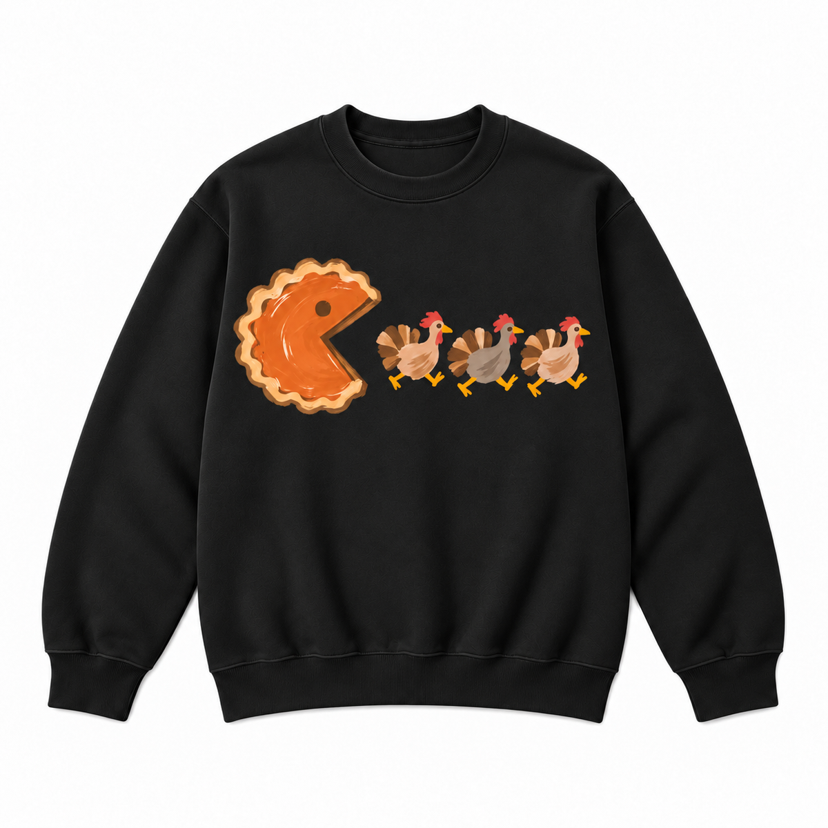 Pumpkin Pie Turkey Chase Thanksgiving Graphic Apparel