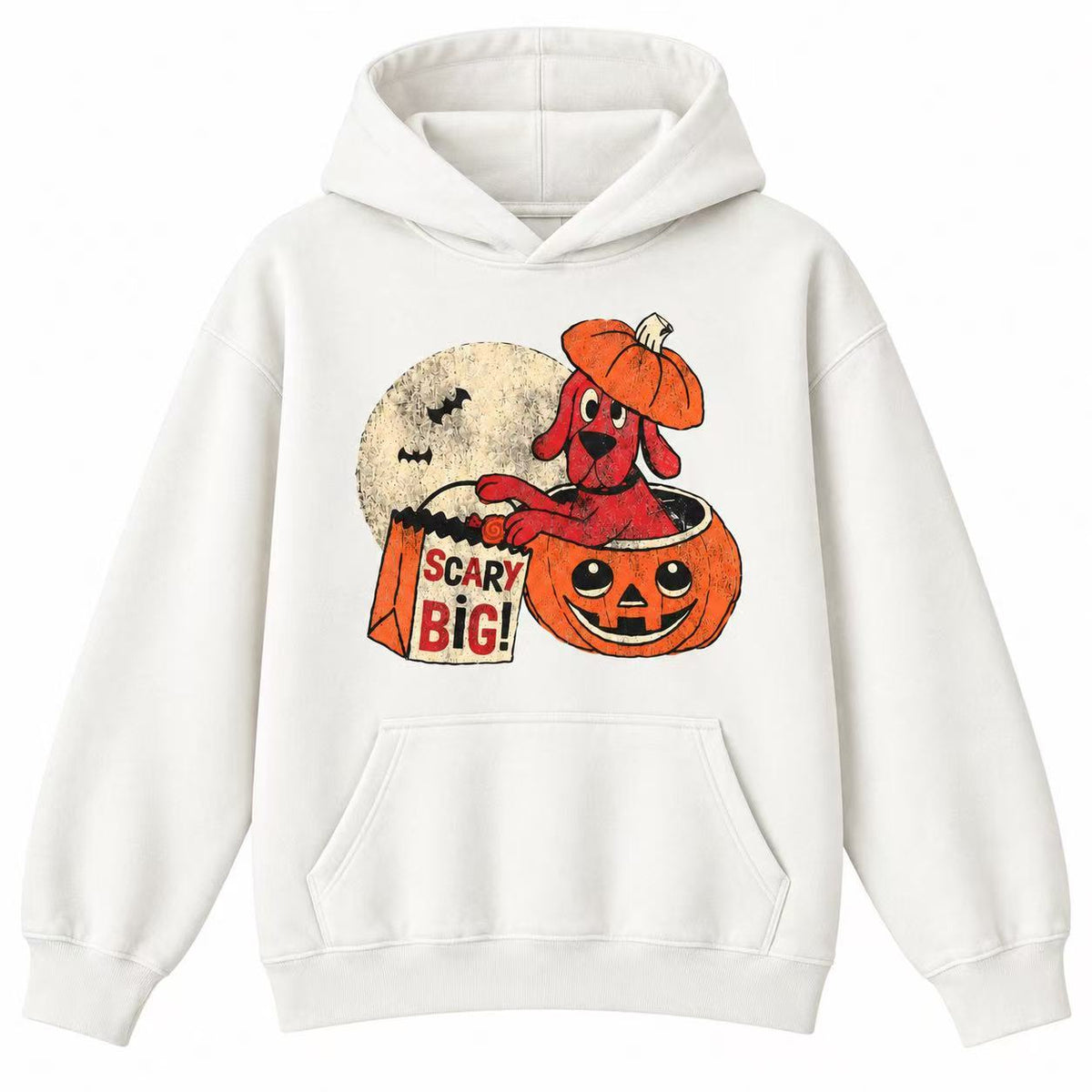 SCARY BIG Retro Halloween Dog Sweatshirt & Hoodie