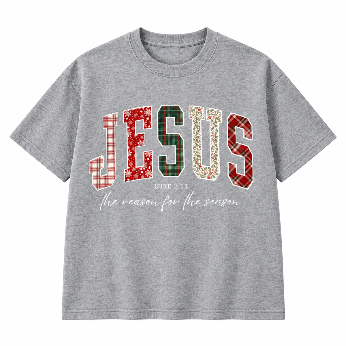 Jesus The Reason for the Season Embroidered Christmas Sweatshirt & Hoodie