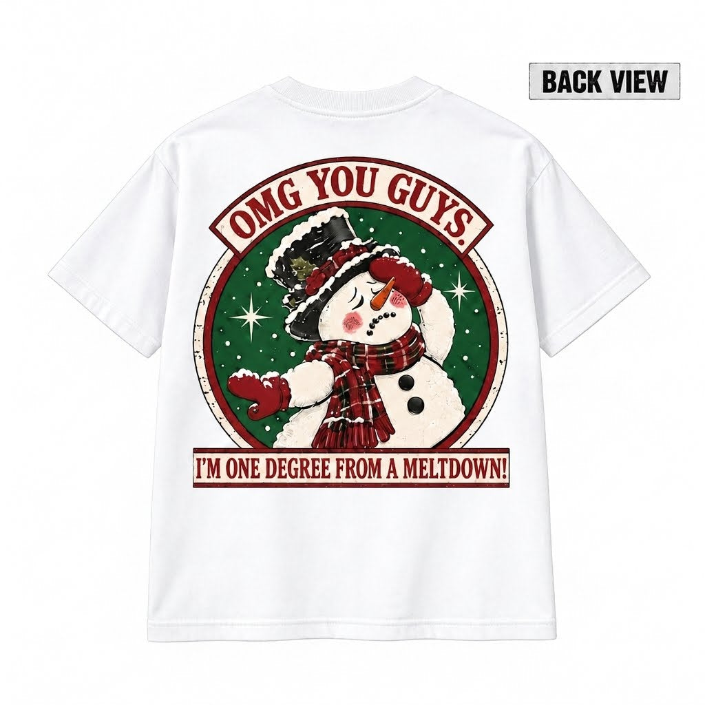 OMG You Guys Snowman Christmas Graphic Apparel