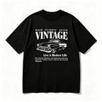 KEEP CLASSIC ALIVE VINTAGE CAR GRAPHIC T-SHIRT