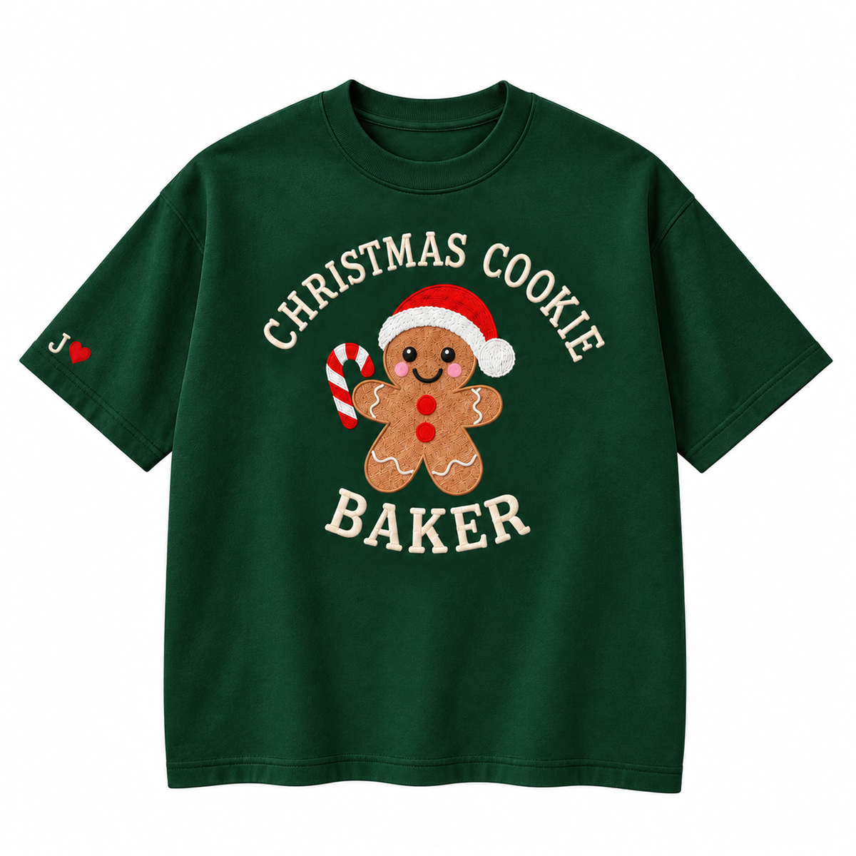Christmas Cookie Baker Gingerbread Embroidered Apparel