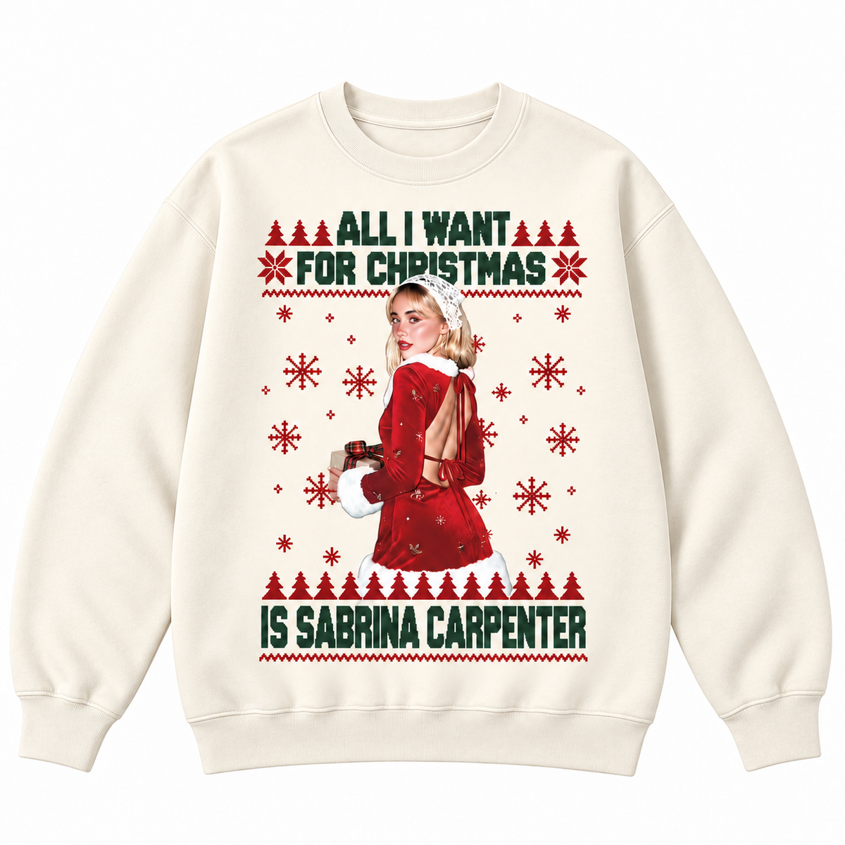 All I Want for Christmas Is Sabrina Carpenter Graphic Apparel