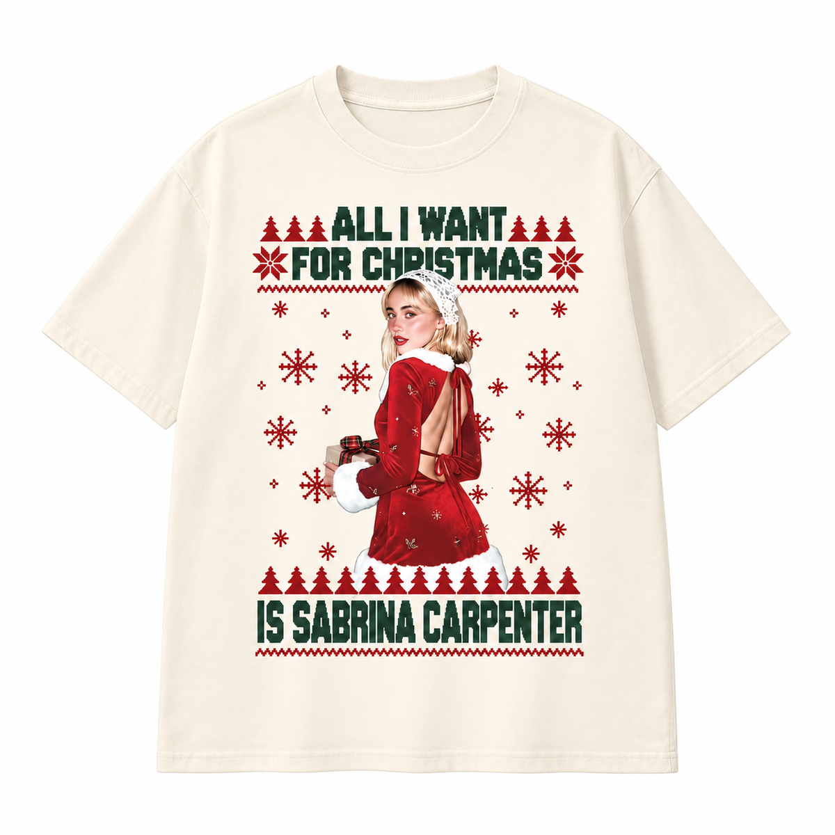 All I Want for Christmas Is Sabrina Carpenter Graphic Apparel