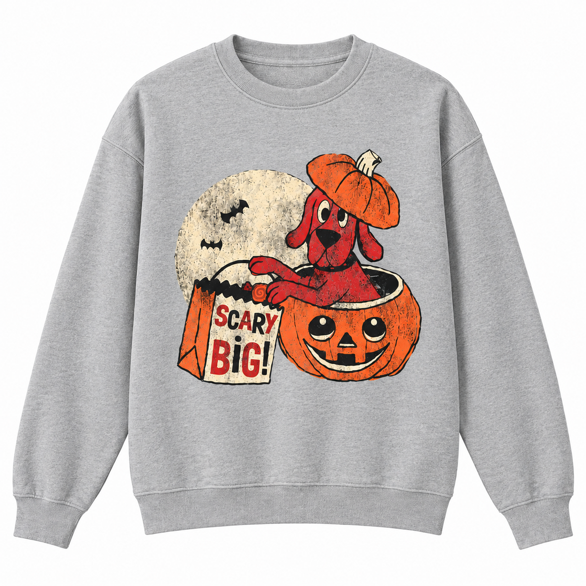 SCARY BIG Retro Halloween Dog Sweatshirt & Hoodie