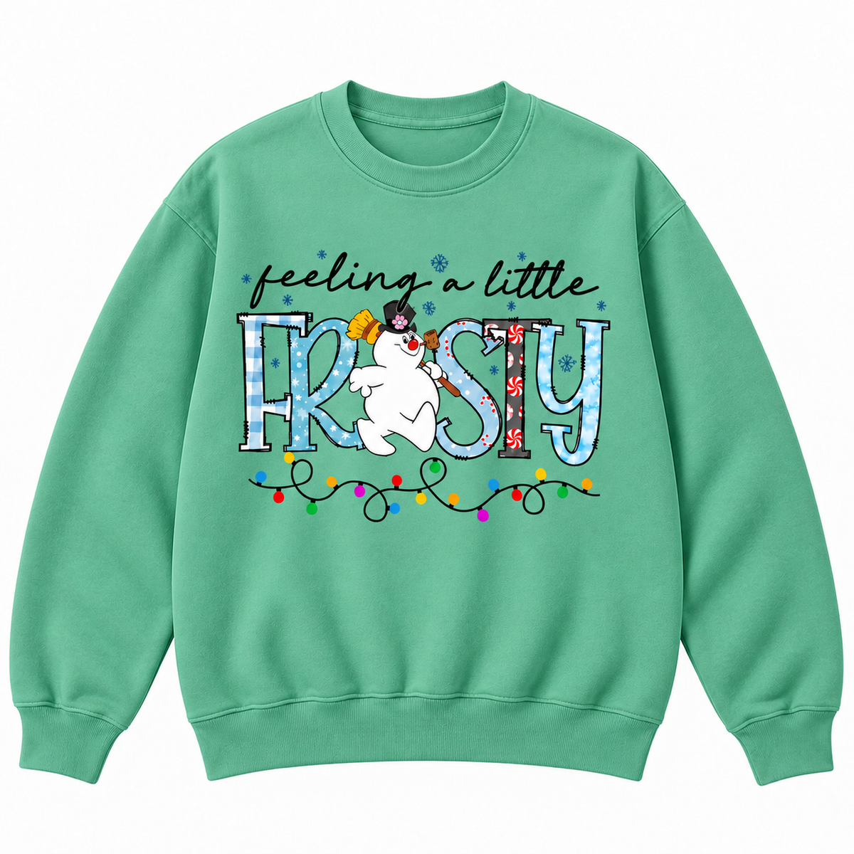 Feeling a Little Frosty Snowman Christmas Graphic Apparel