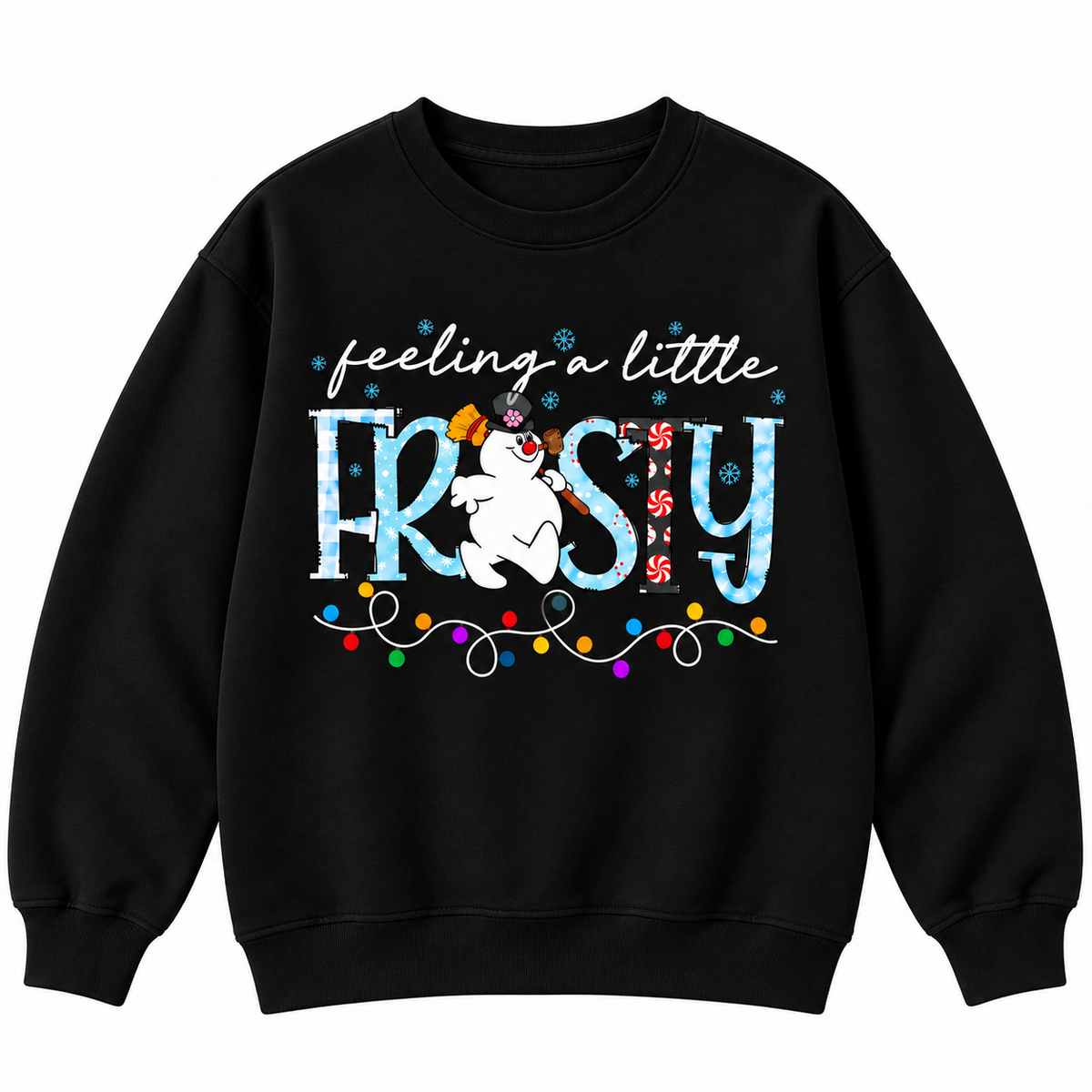 Feeling a Little Frosty Snowman Christmas Graphic Apparel