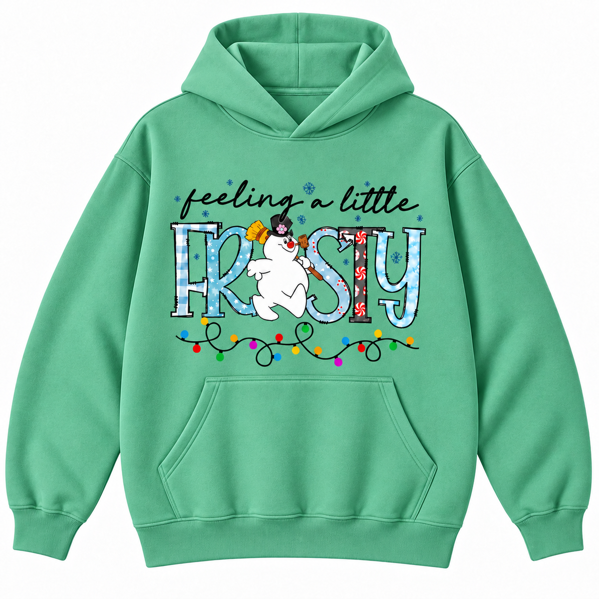 Feeling a Little Frosty Snowman Christmas Graphic Apparel