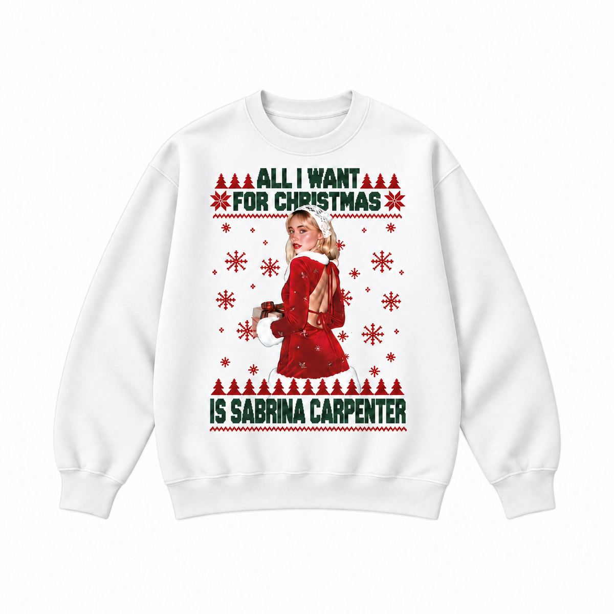 All I Want for Christmas Is Sabrina Carpenter Graphic Apparel