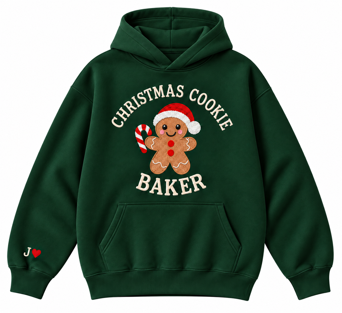 Christmas Cookie Baker Gingerbread Embroidered Apparel