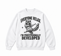 Everyone Relax I’m Professionally Developed Funny Raccoon Graphic Apparel