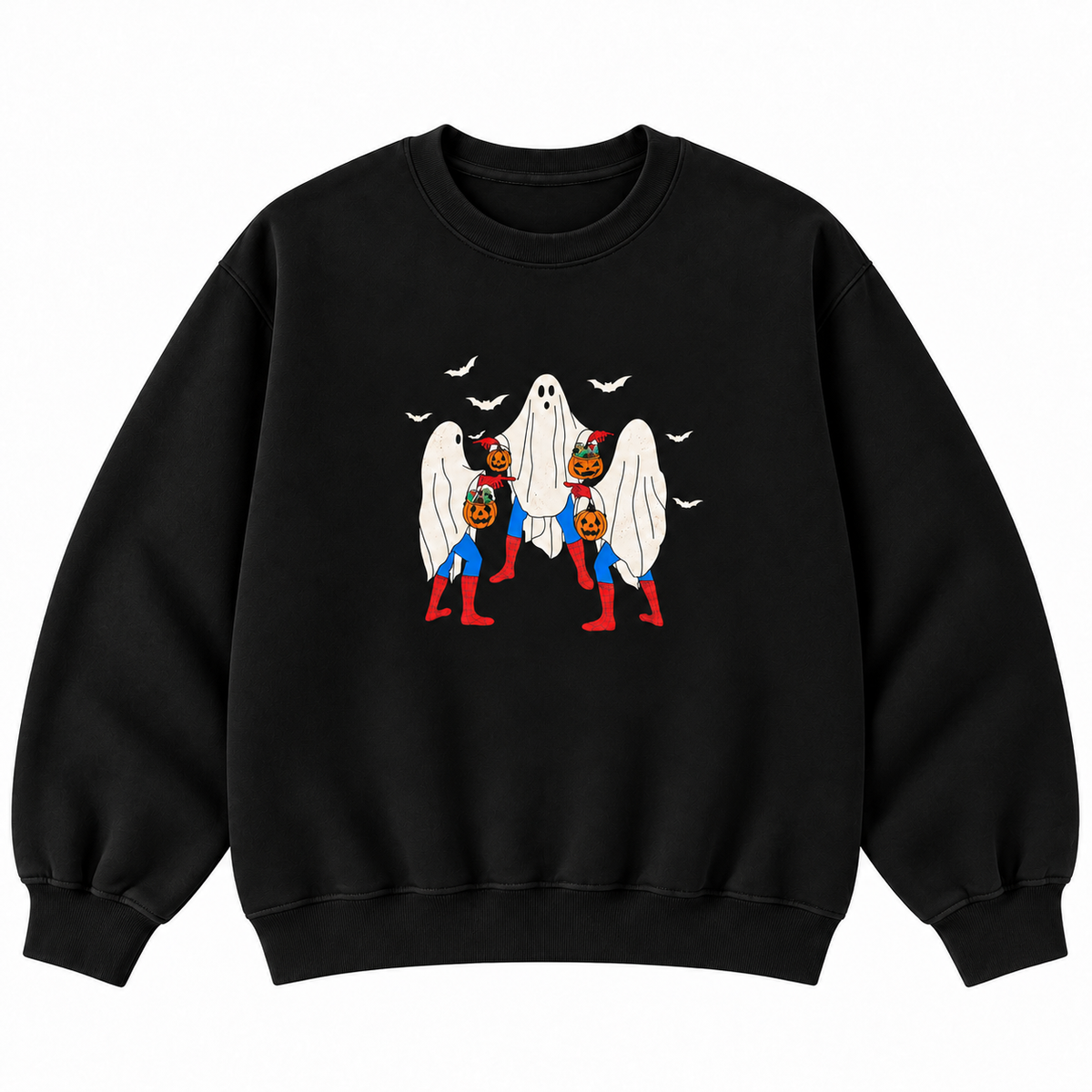Trick or Treat Ghost Halloween Graphic Sweatshirt & Hoodie