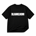 BLANKLOOM logo black oversized T-shirt on pure white background