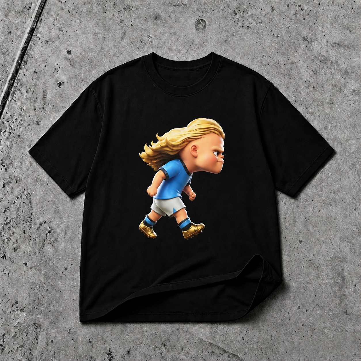 FUNNY HAALAND FOOTBALL VIKING ANIME GRAPHIC T-SHIRT