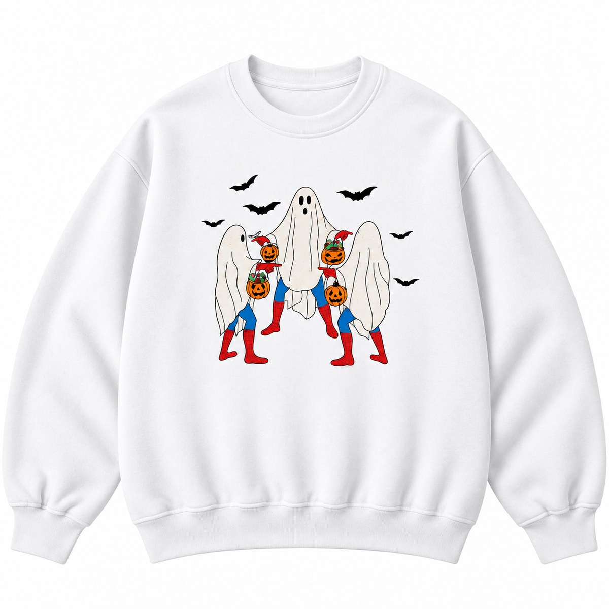 Trick or Treat Ghost Halloween Graphic Sweatshirt & Hoodie