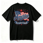 AMERICA 250TH ANNIVERSARY 1776–2026 PATRIOTIC GRAPHIC T-SHIRT