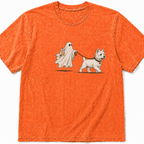 West Highland Terrier ghost walking dog Halloween T-Shirt product image