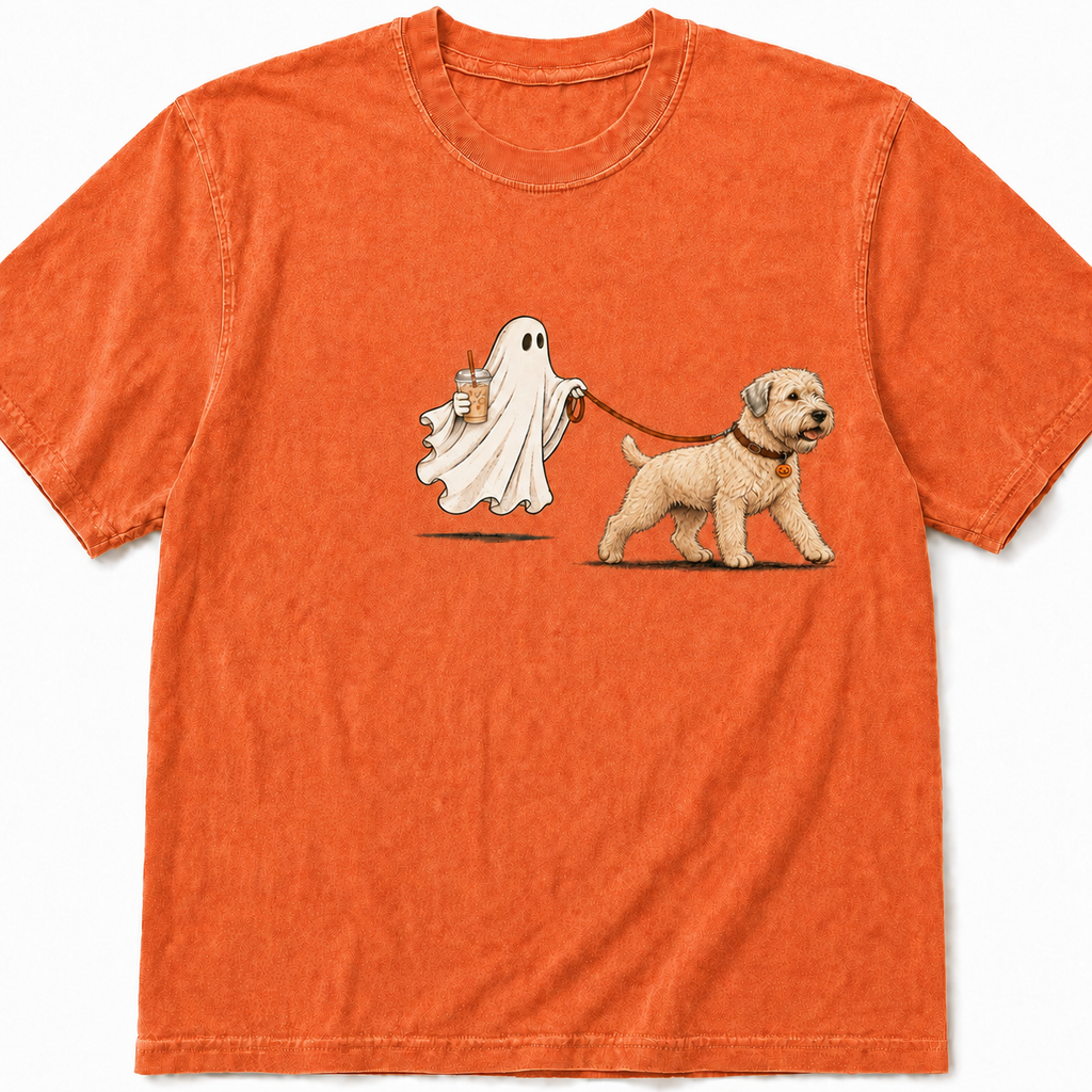 Wheaten Terrier ghost walking dog Halloween T-Shirt product image