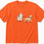 Yellow Labrador ghost walking dog Halloween T-Shirt product image