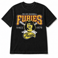 NYC Baseball Furies graphic T-shirt in Washed Black