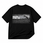 Wear Free Be Undefined black graphic T-shirt on pure white background