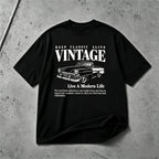 Keep Classic Alive vintage car graphic T-shirt black tee